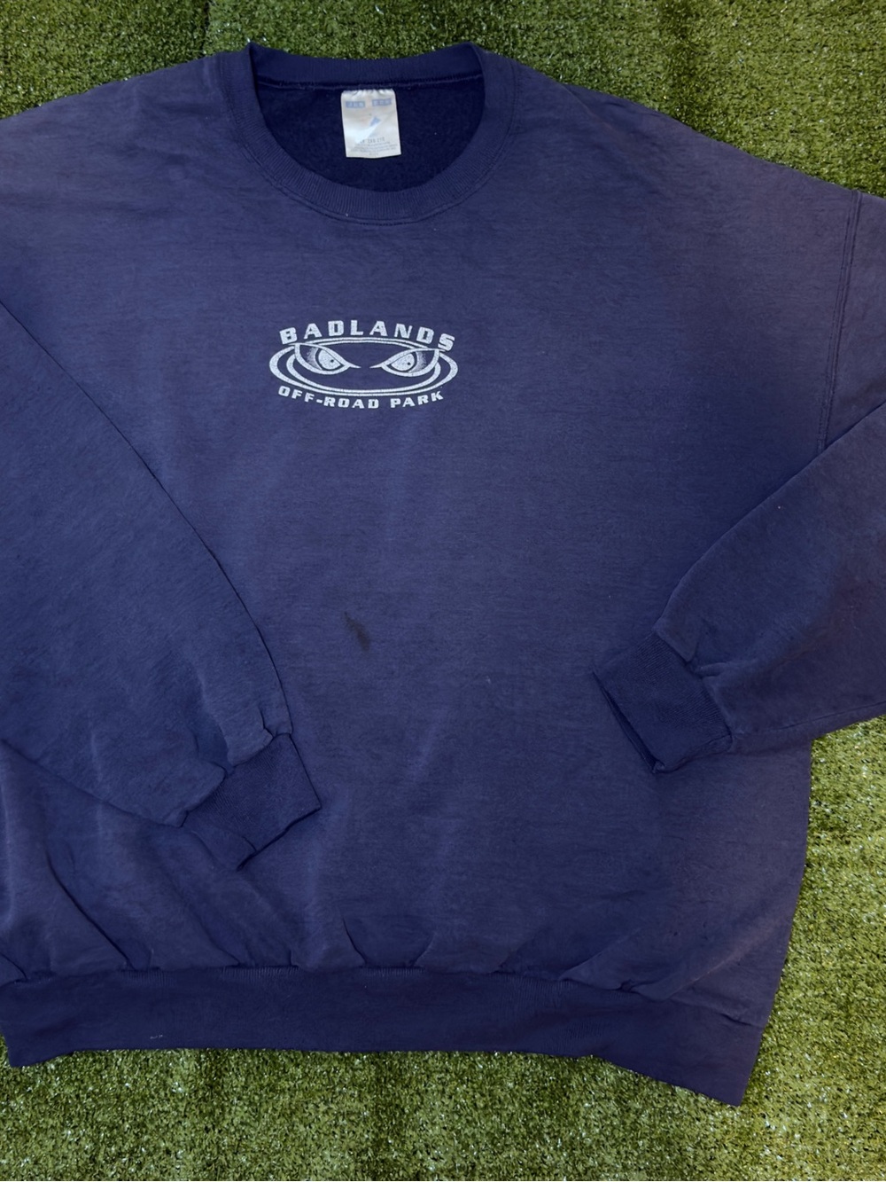 Jerzees Navy Badlands Off-Road Crewneck Sweatshirt
